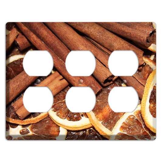 Cinnamon 3 Duplex Wallplate