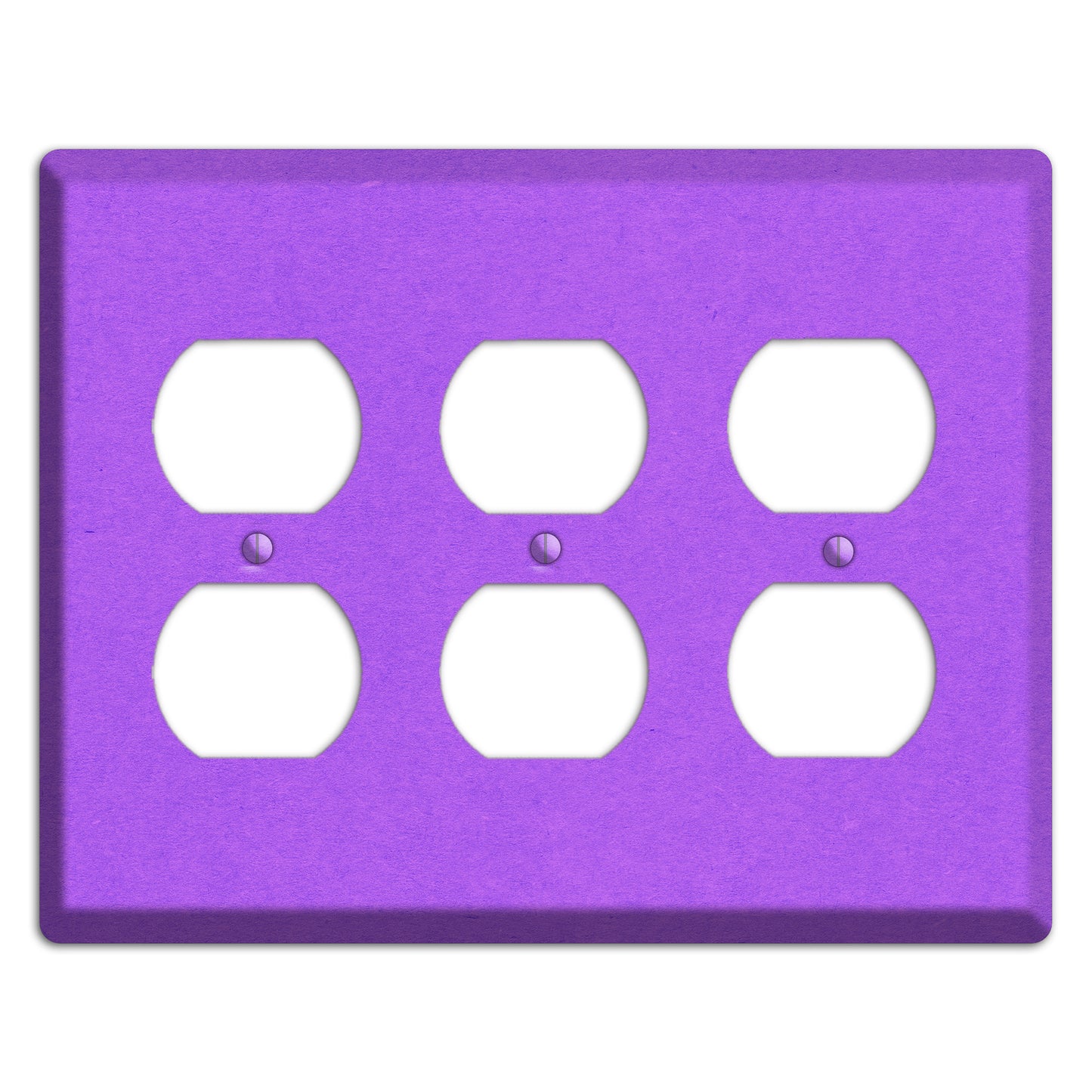 Dark Orchid Kraft 3 Duplex Wallplate