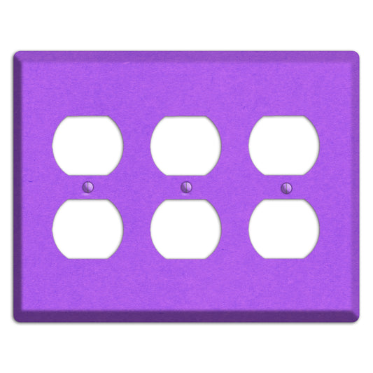 Dark Orchid Kraft 3 Duplex Wallplate