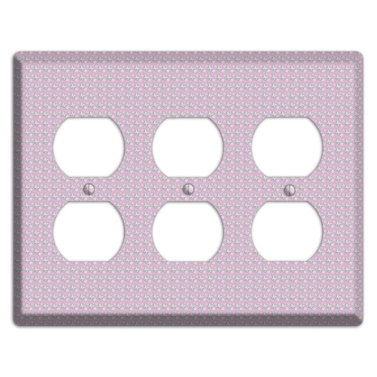 Pink with Butterflies 3 Duplex Wallplate