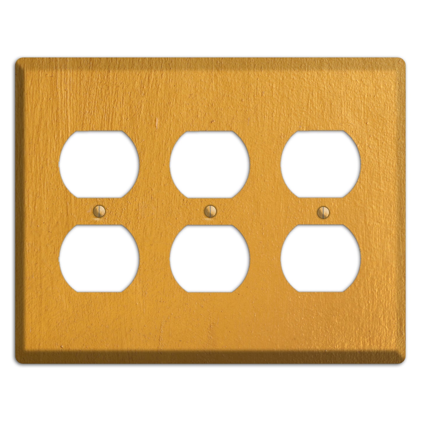 Gold Concrete 3 Duplex Wallplate