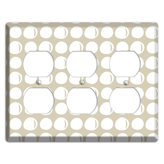 Simple Scandanavian Style KK 3 Duplex Wallplate