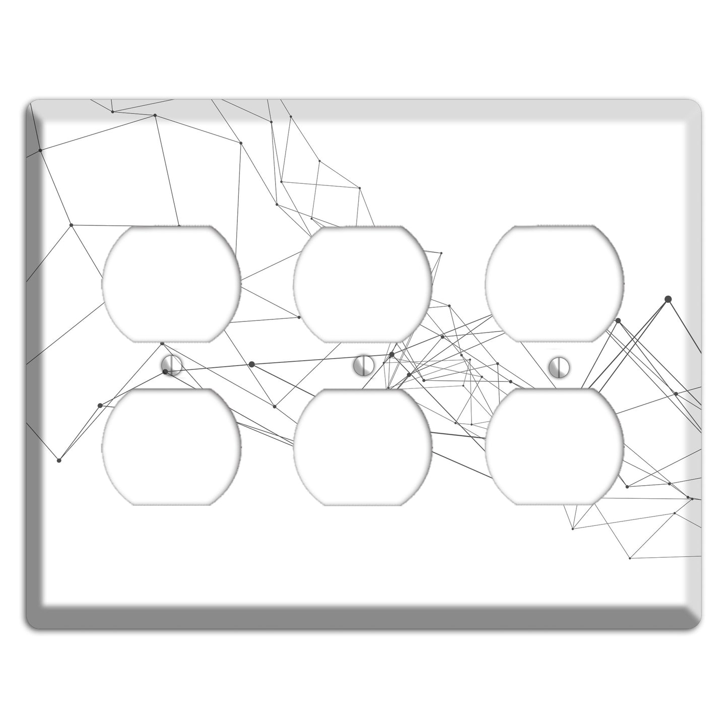 Linear F 3 Duplex Wallplate