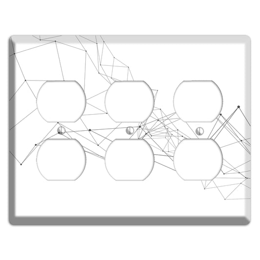 Linear F 3 Duplex Wallplate