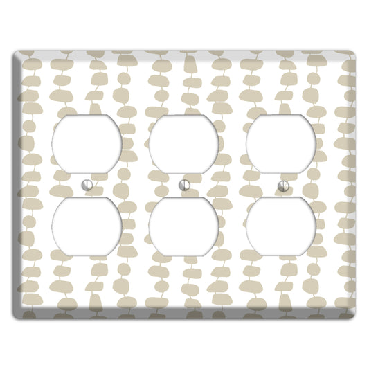 Simple Scandanavian Style M 3 Duplex Wallplate