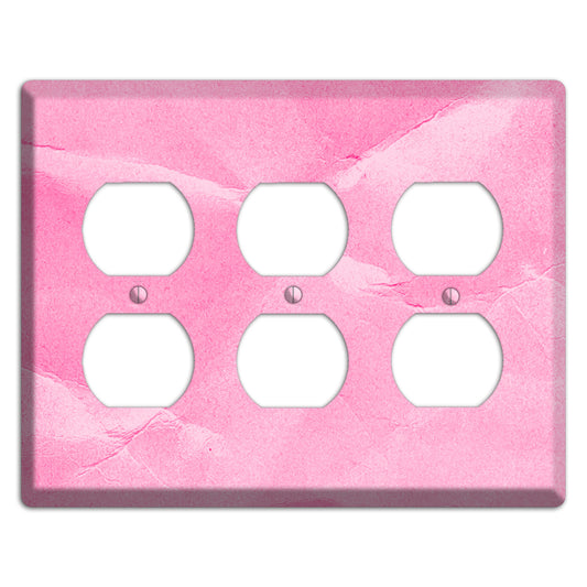 Carnation Pink Texture 3 Duplex Wallplate