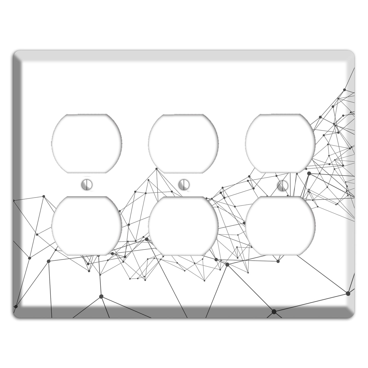 Linear B 3 Duplex Wallplate