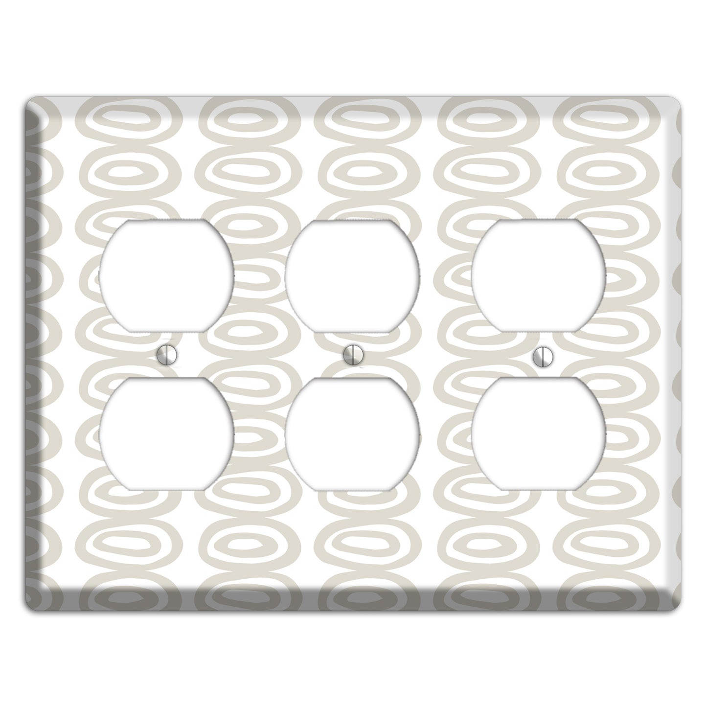 Simple Scandanavian Style S 3 Duplex Wallplate