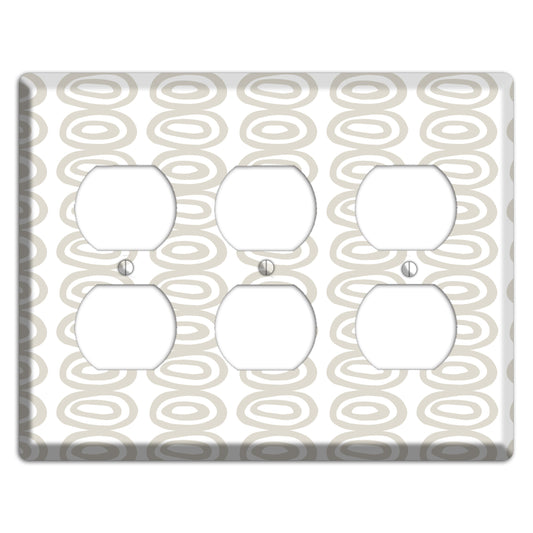 Simple Scandanavian Style S 3 Duplex Wallplate