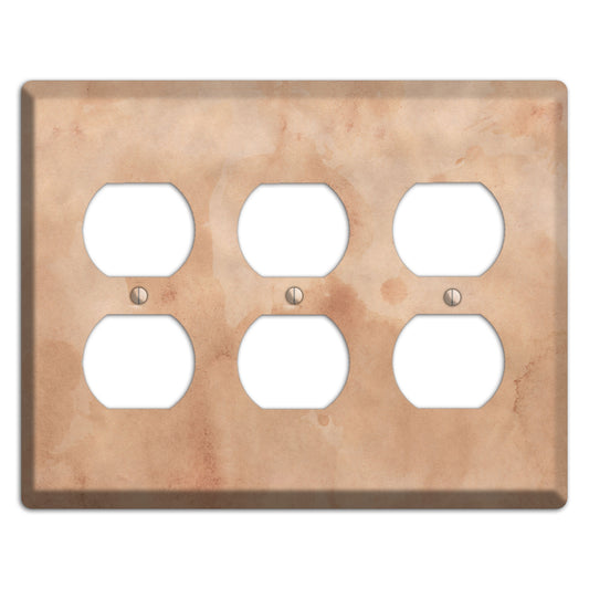 Aged Paper 1 3 Duplex Wallplate