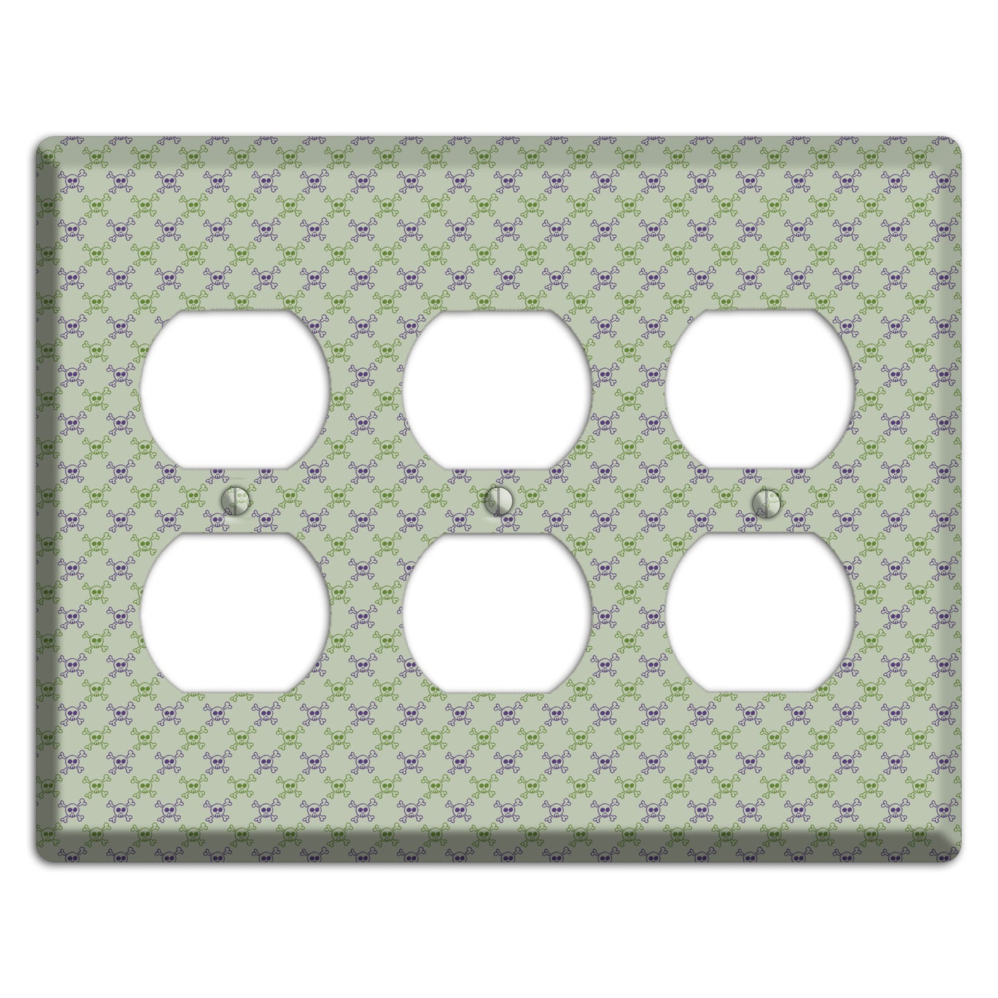 Pink and White Hearts 3 Duplex Wallplate