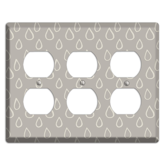 Simple Scandanavian Style N 3 Duplex Wallplate