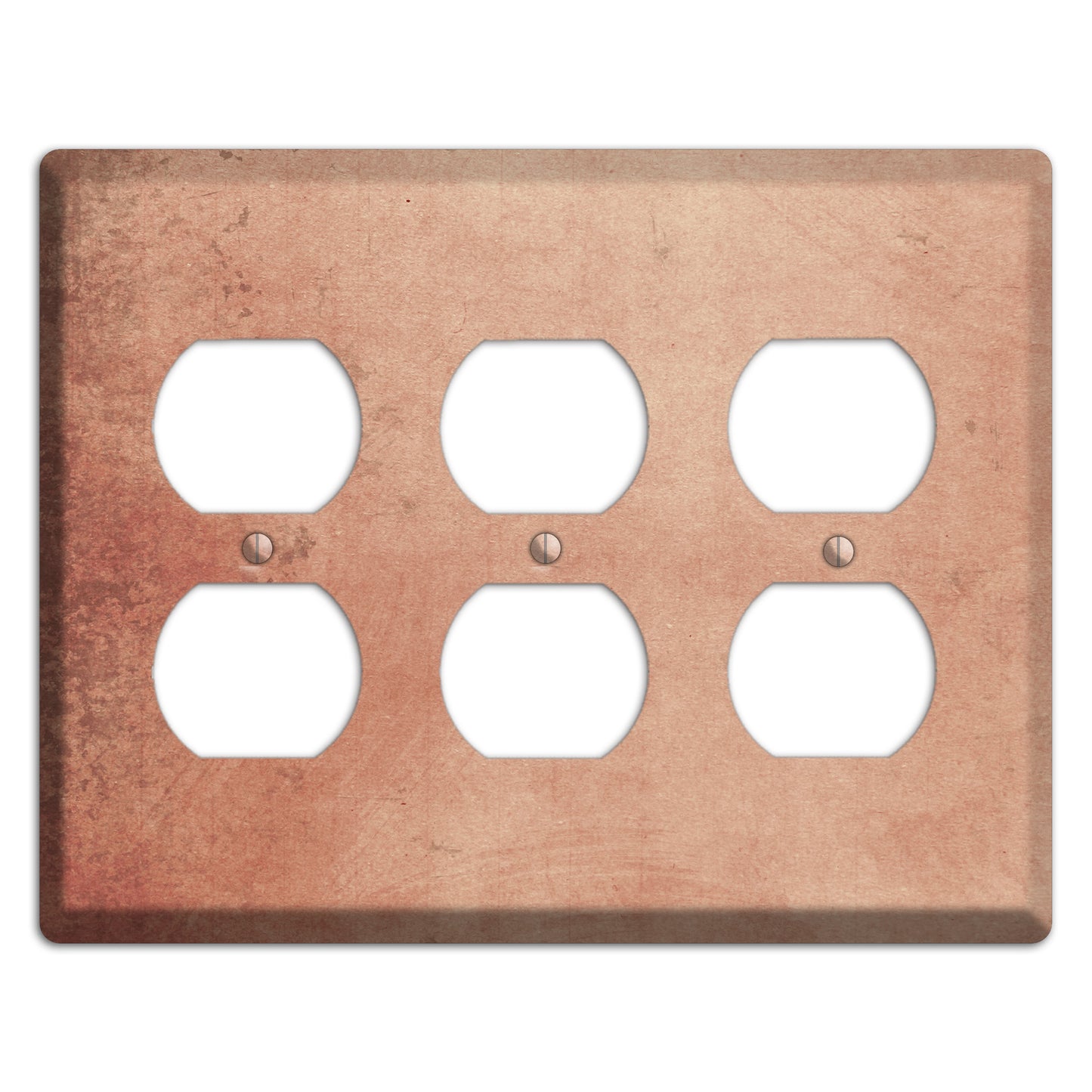 Tan Vintage Grunge 3 Duplex Wallplate