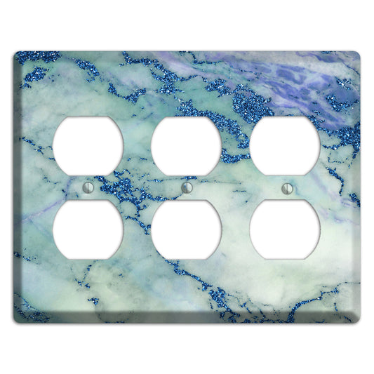 Opal marble 3 Duplex Wallplate