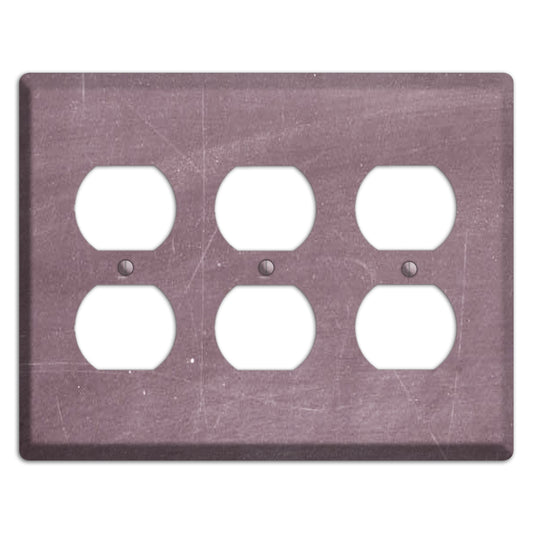 Chalk Maroon 3 Duplex Wallplate