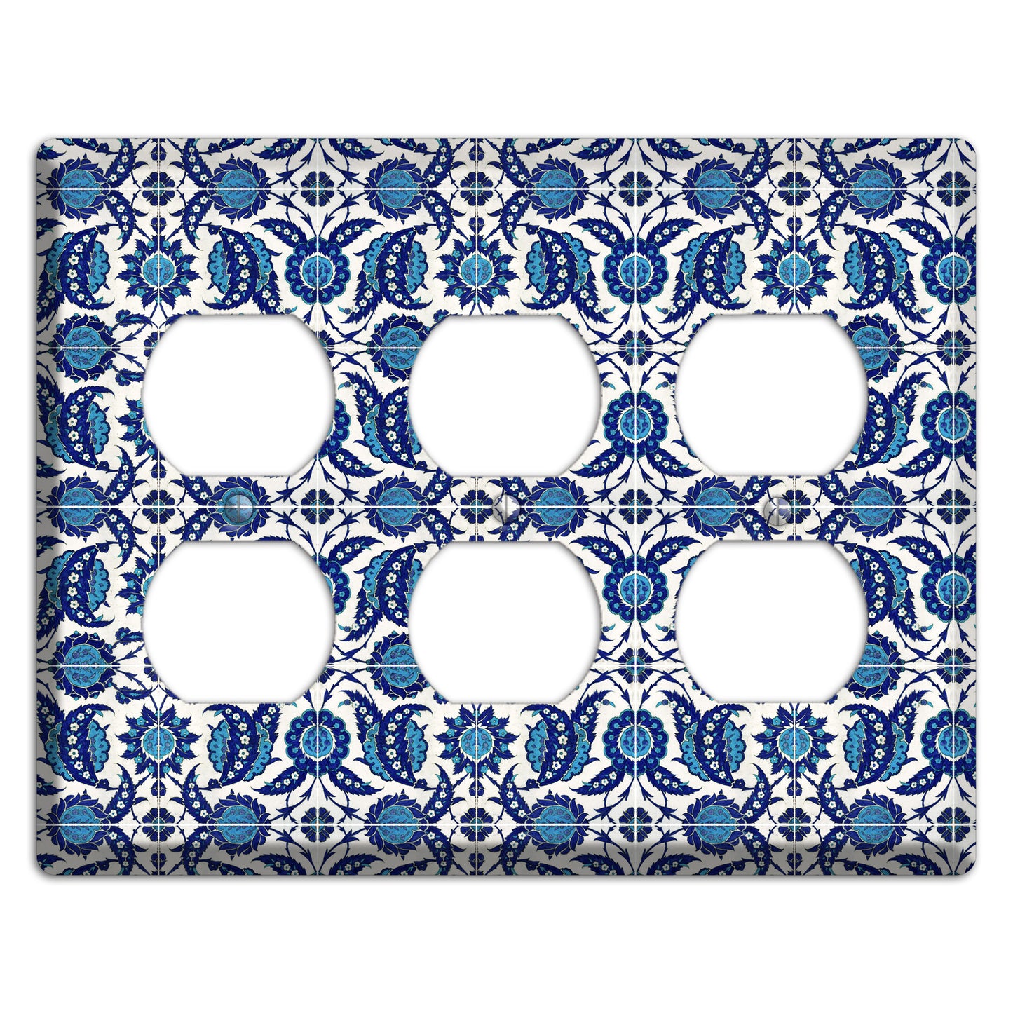 Ornate Paisley Tile 3 Duplex Wallplate