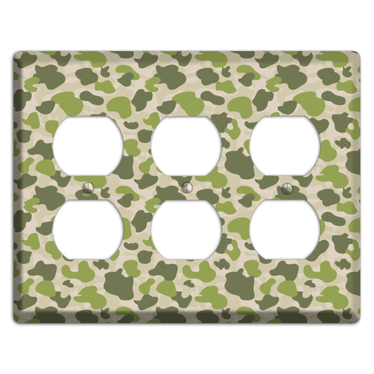 Jungle Green Parachute Camo 3 Duplex Wallplate