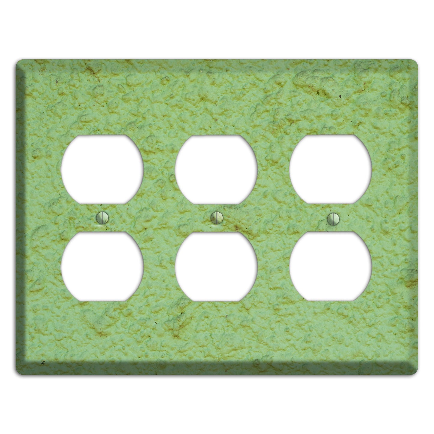 Green Concrete 3 Duplex Wallplate