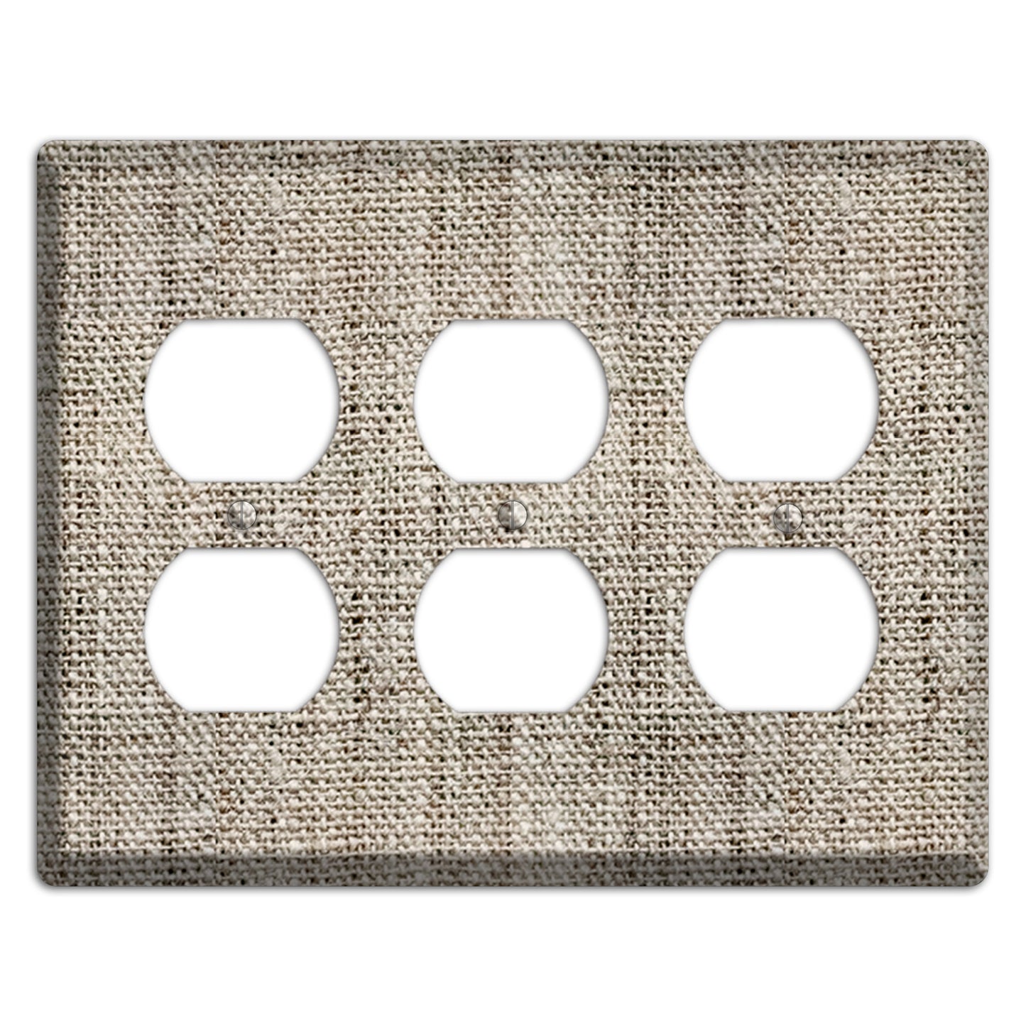 Niagara Burlap 3 Duplex Wallplate