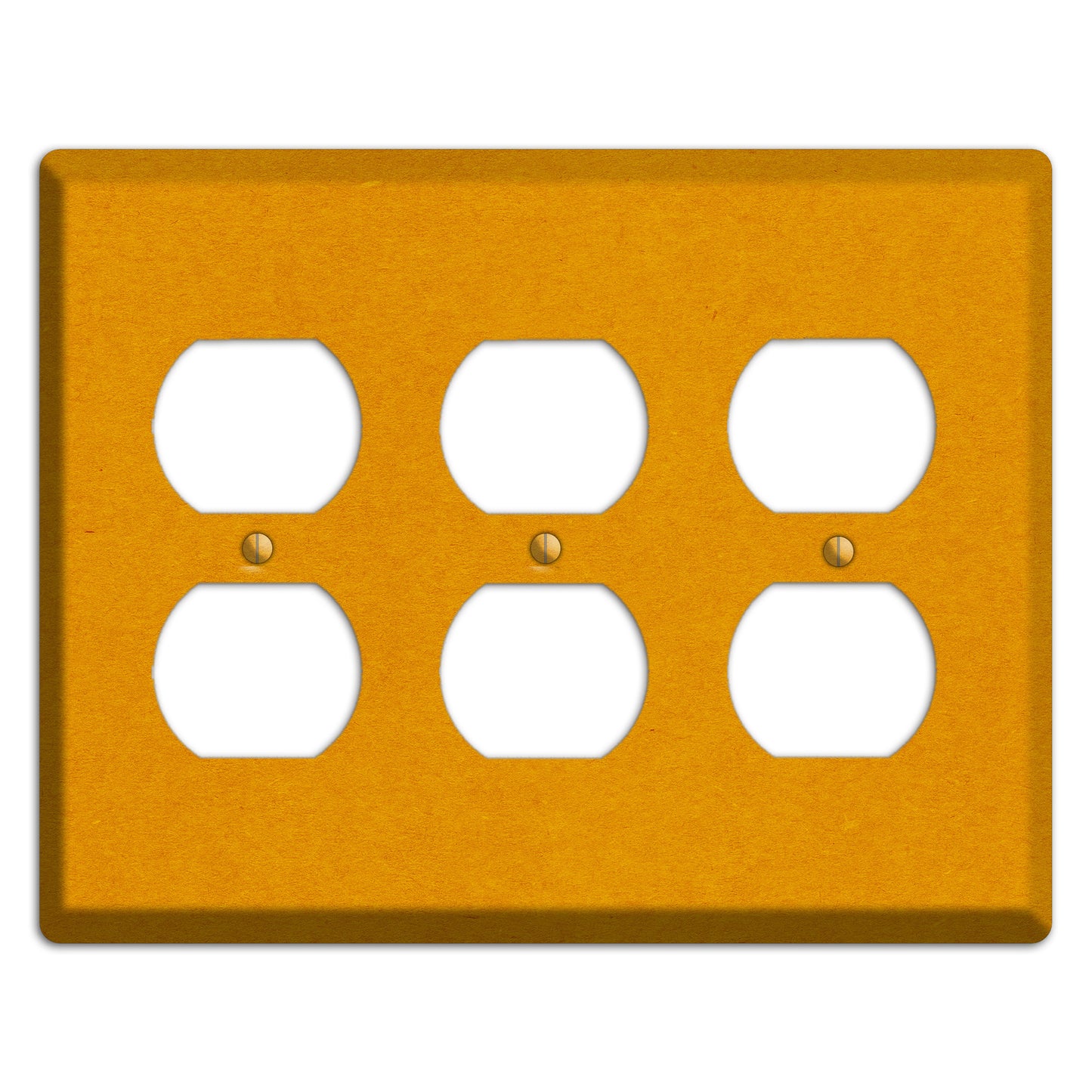 Tangerine Kraft 3 Duplex Wallplate