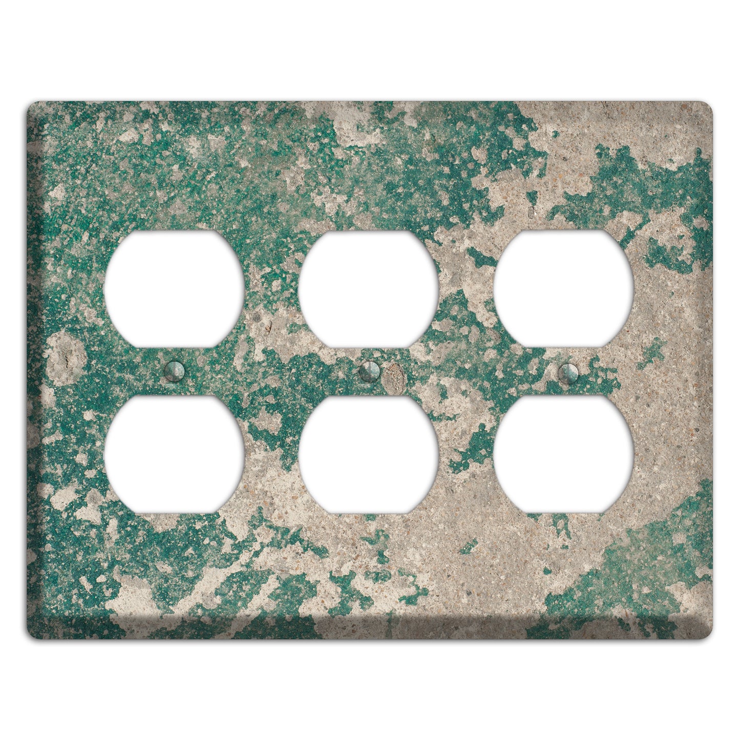 Verde Concrete 3 Duplex Wallplate