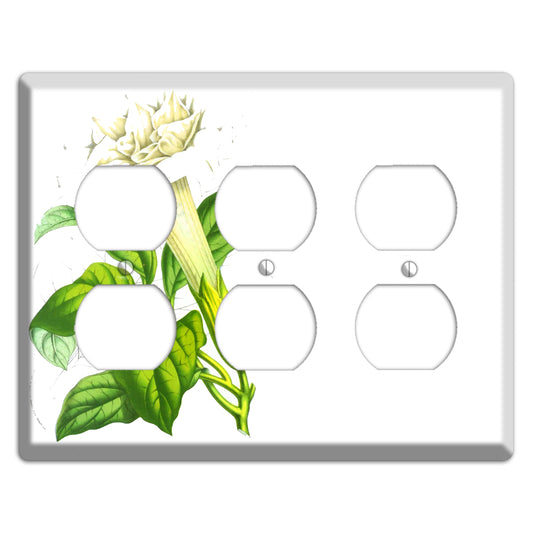 Datura Fastuosa 3 Duplex Wallplate