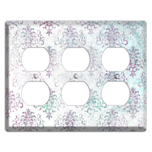 Tiara Whimsical Damask 3 Duplex Wallplate