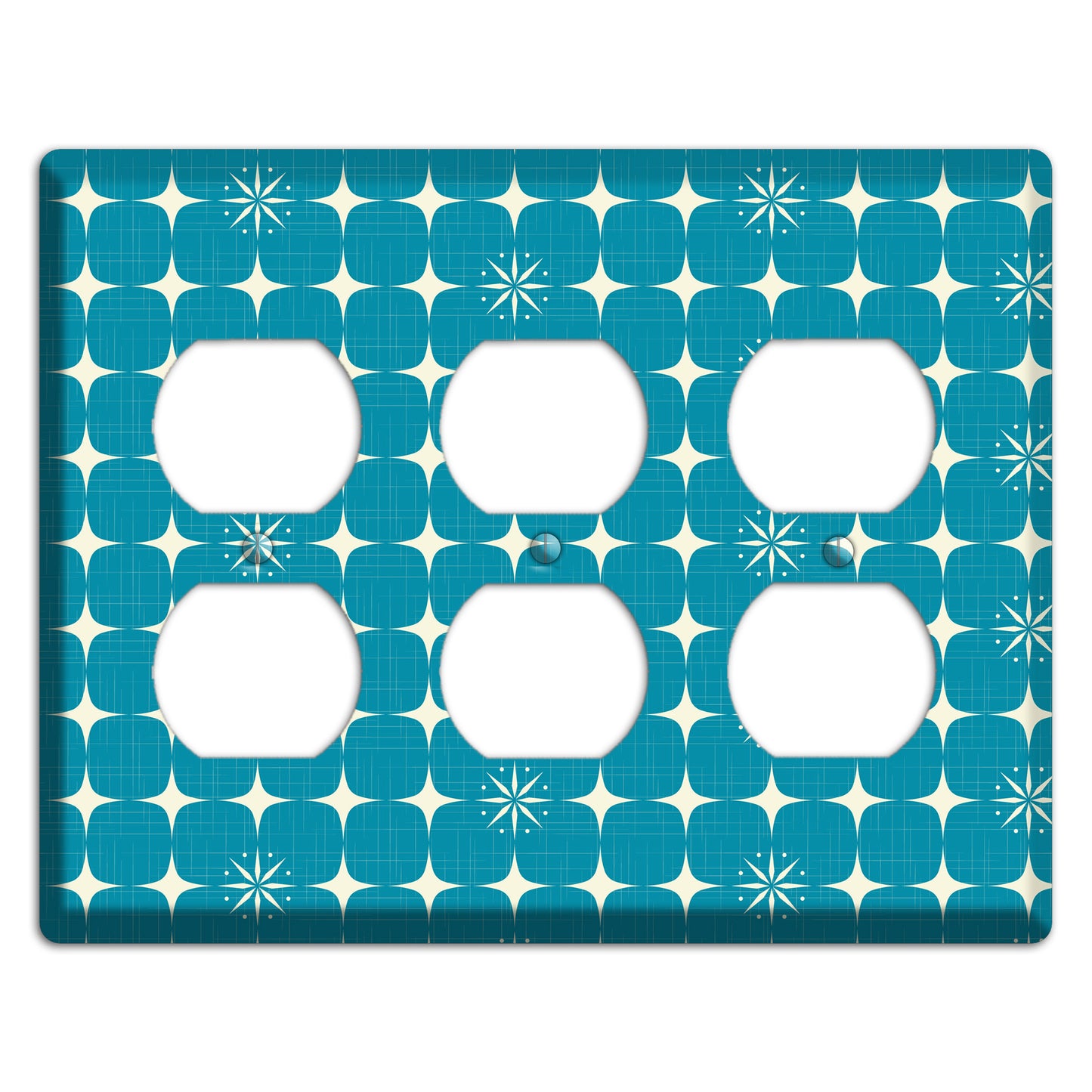 Blue Atomic 3 Duplex Wallplate