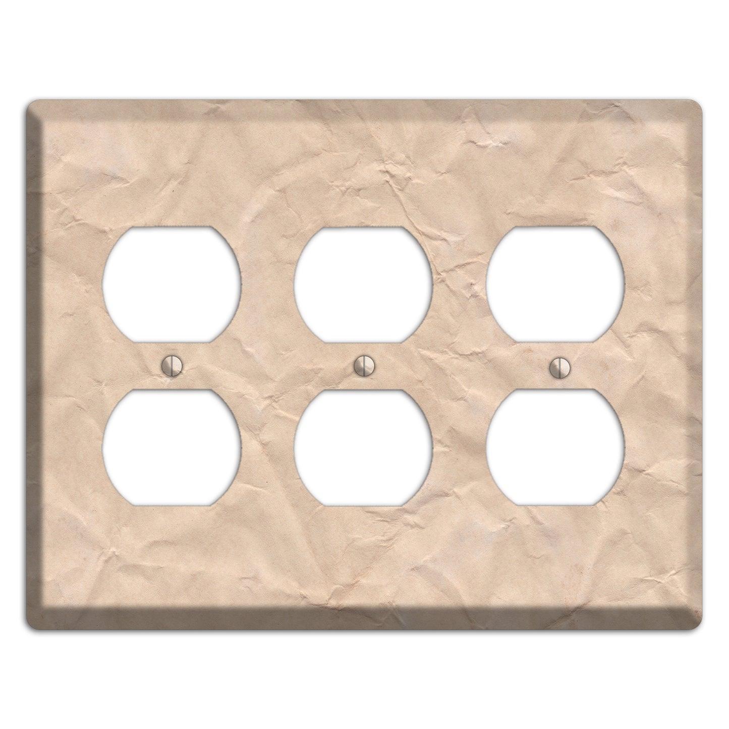 Aged Paper 5 3 Duplex Wallplate