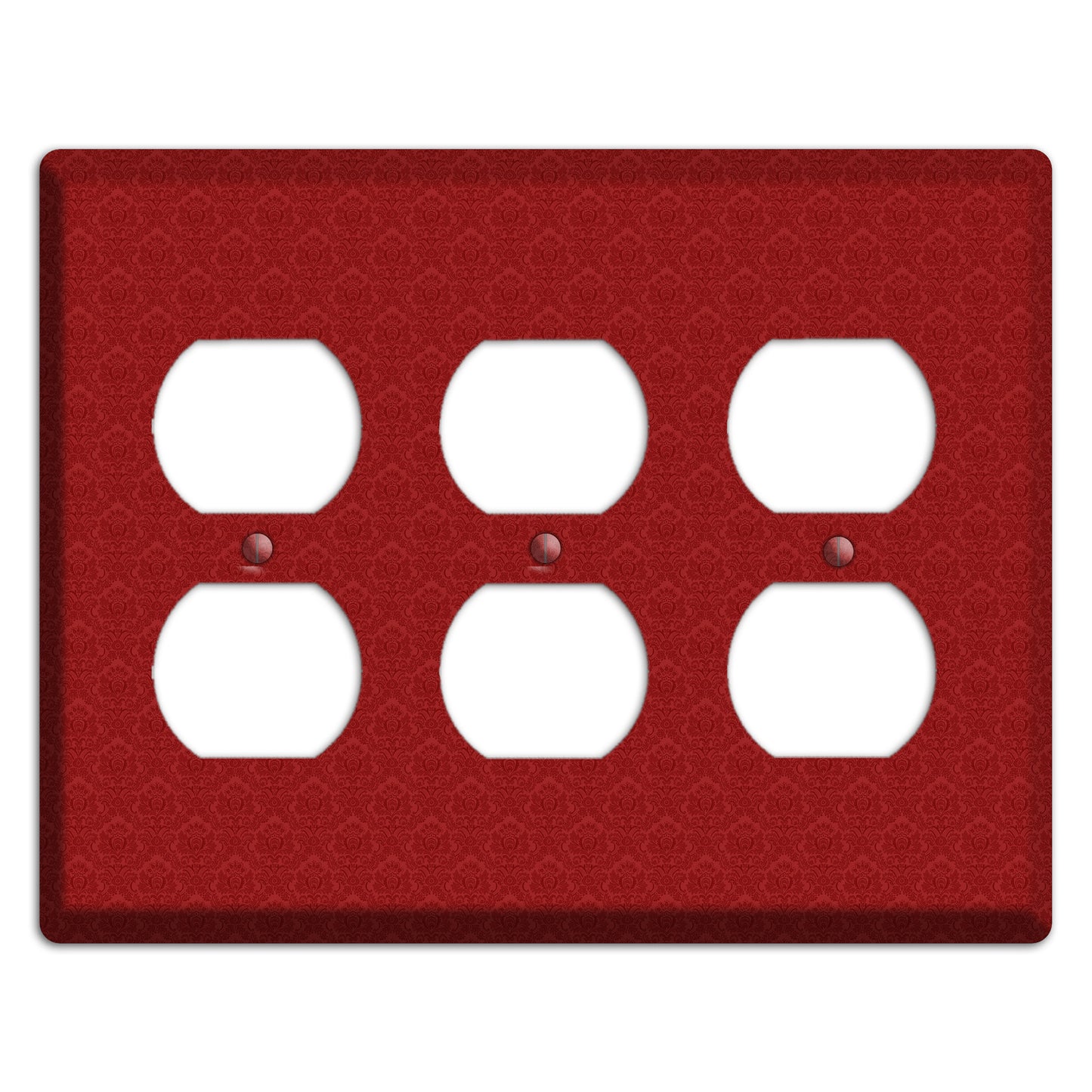 Red Cartouche 3 Duplex Wallplate