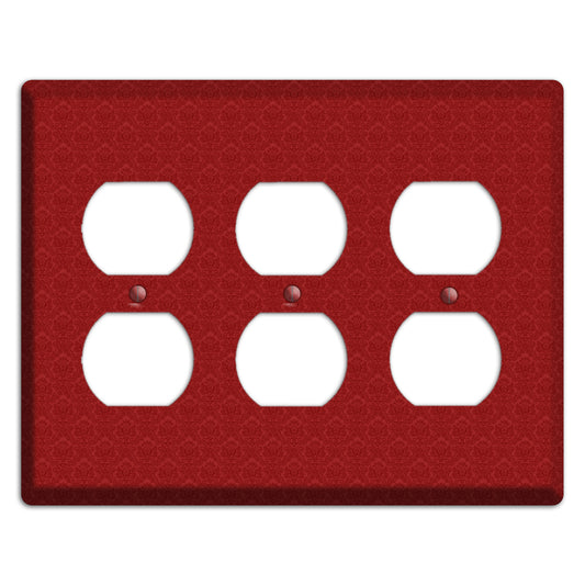 Red Cartouche 3 Duplex Wallplate