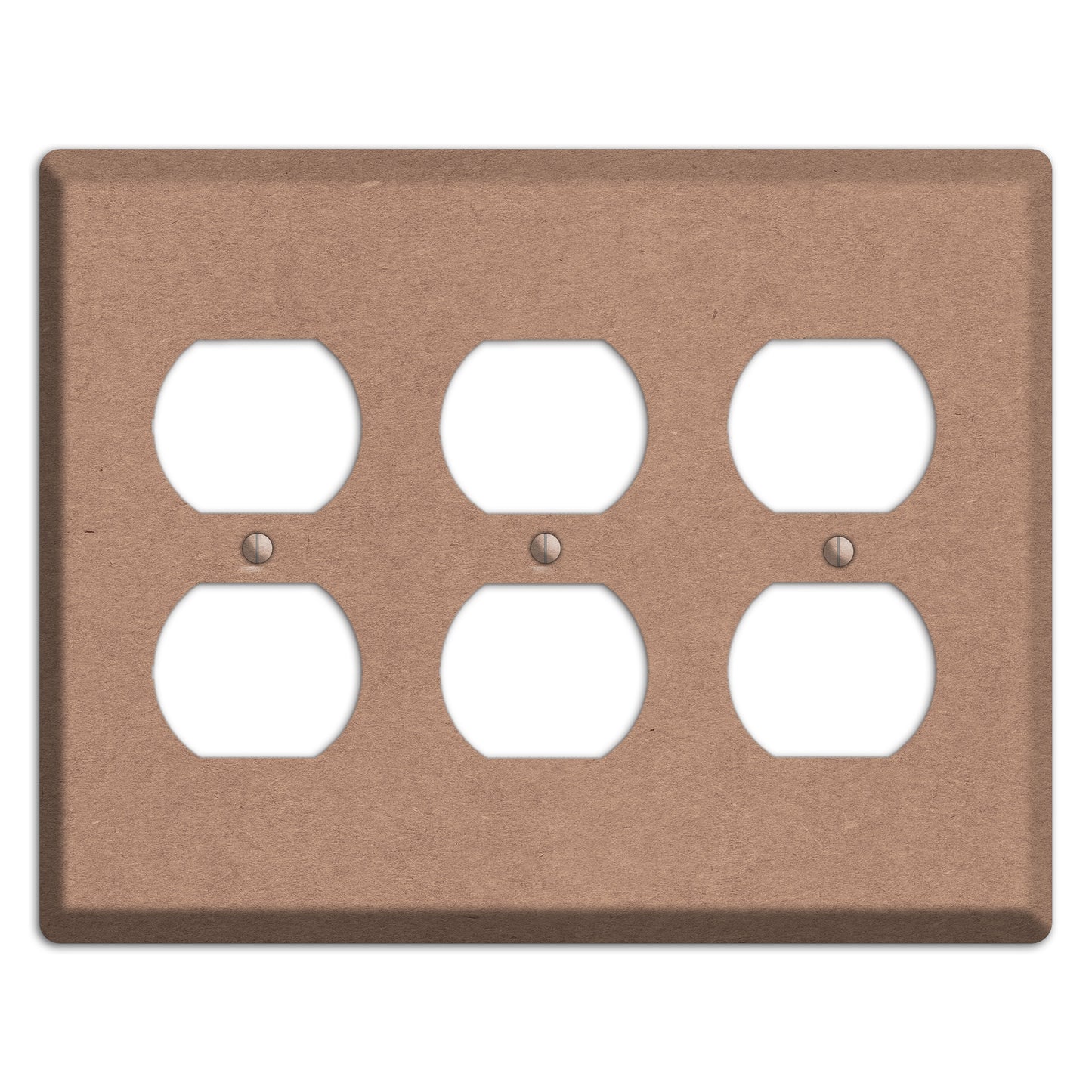 Pale Taupe Kraft 3 Duplex Wallplate