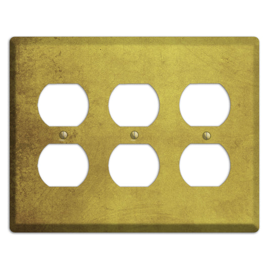 Husk Vintage Grunge 3 Duplex Wallplate