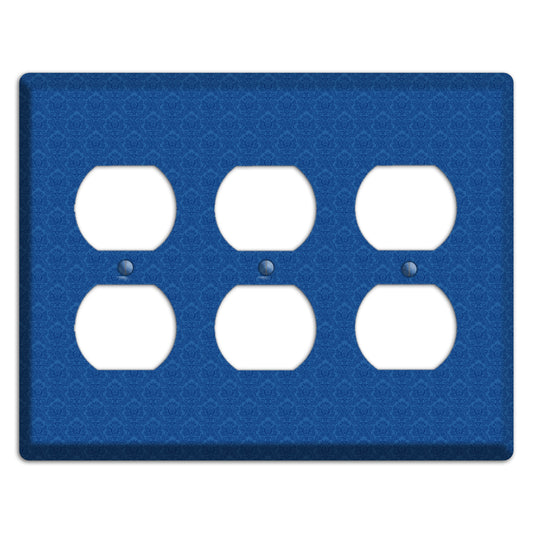 Blue Cartouche 3 Duplex Wallplate