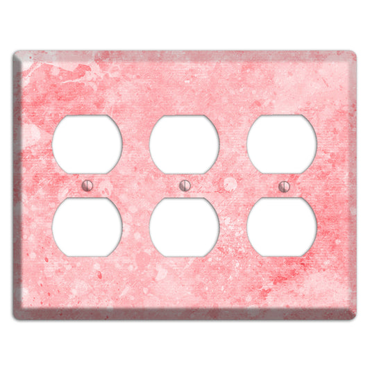 Rose Fog Soft Coral 3 Duplex Wallplate