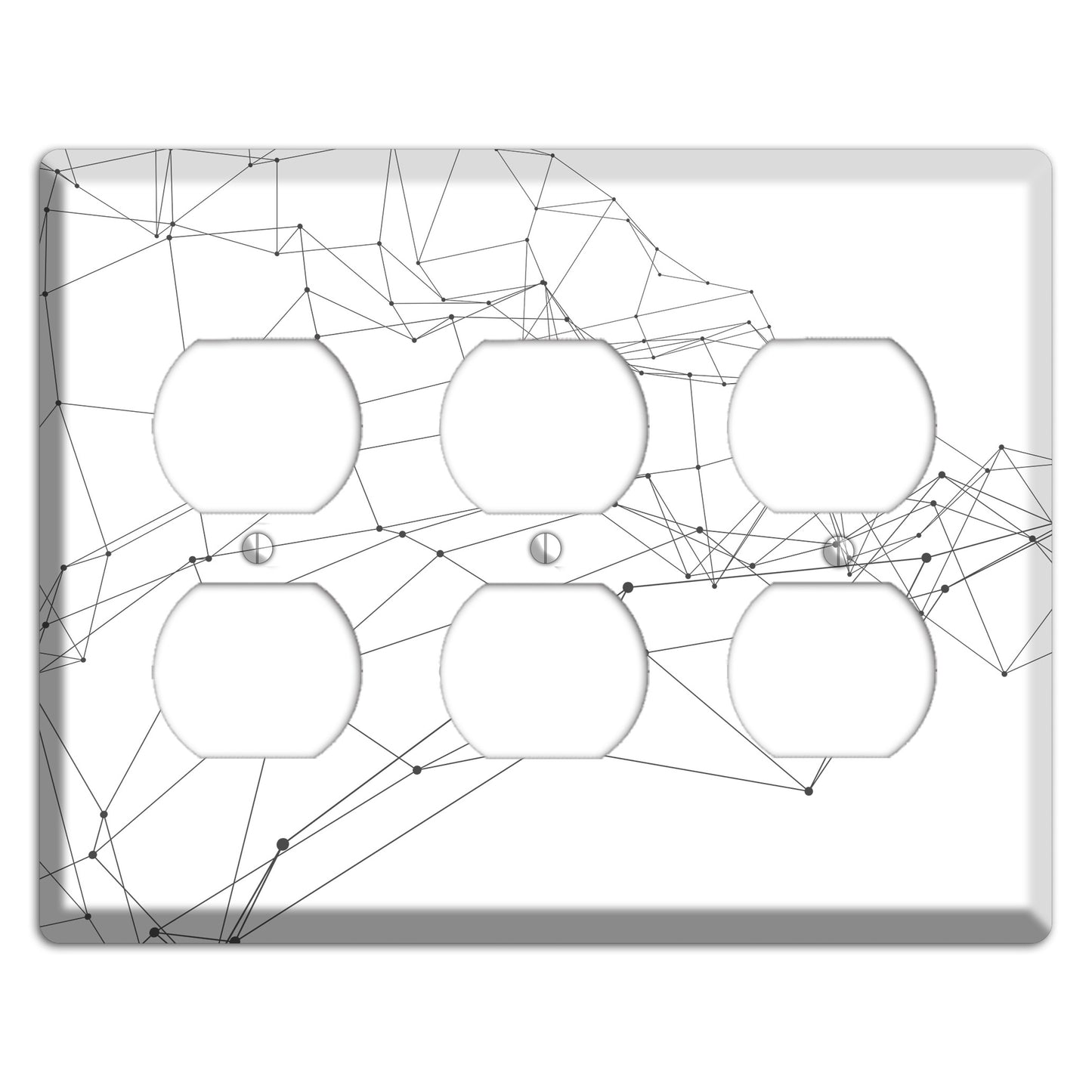 Linear D 3 Duplex Wallplate