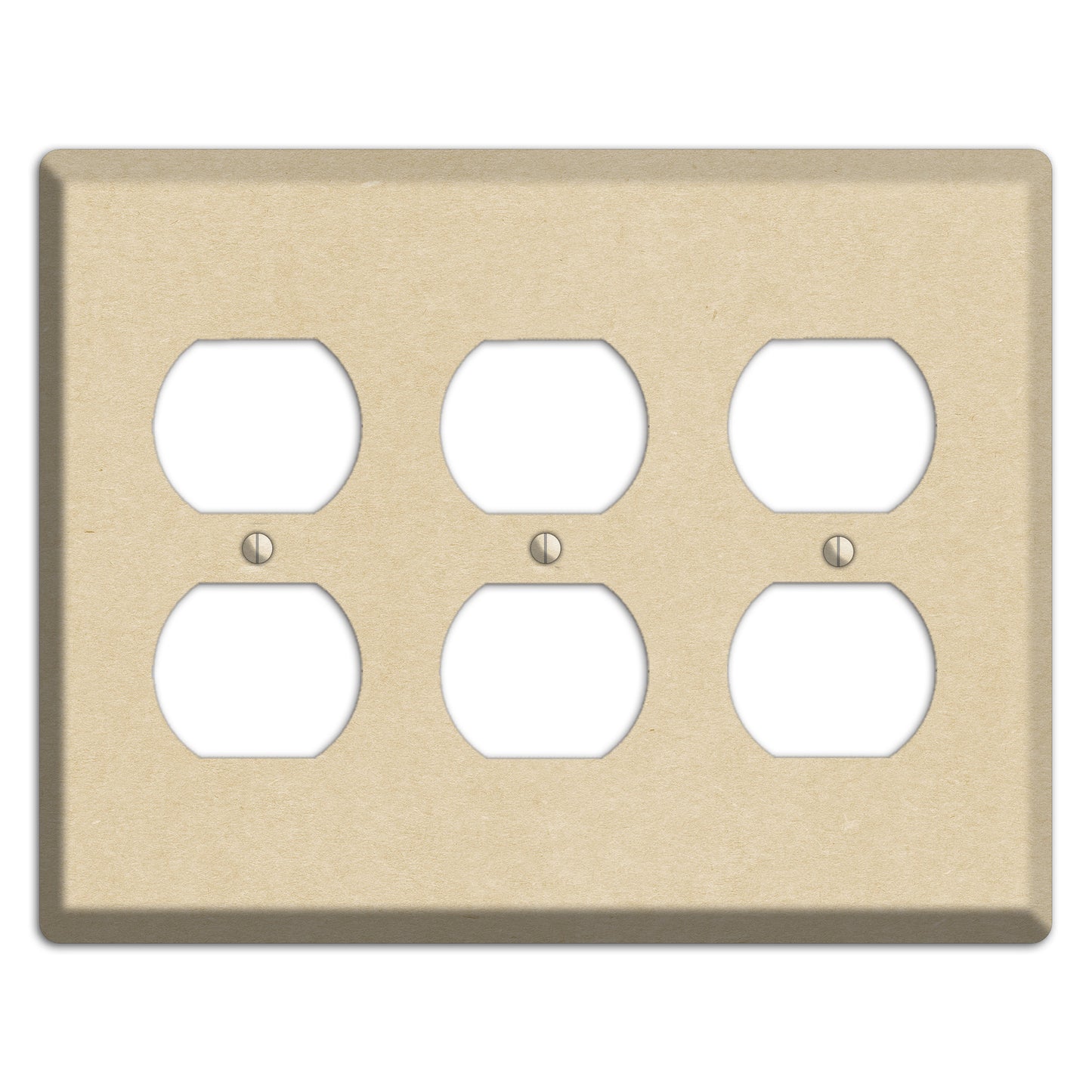 Double Pearl Lusta Kraft 3 Duplex Wallplate