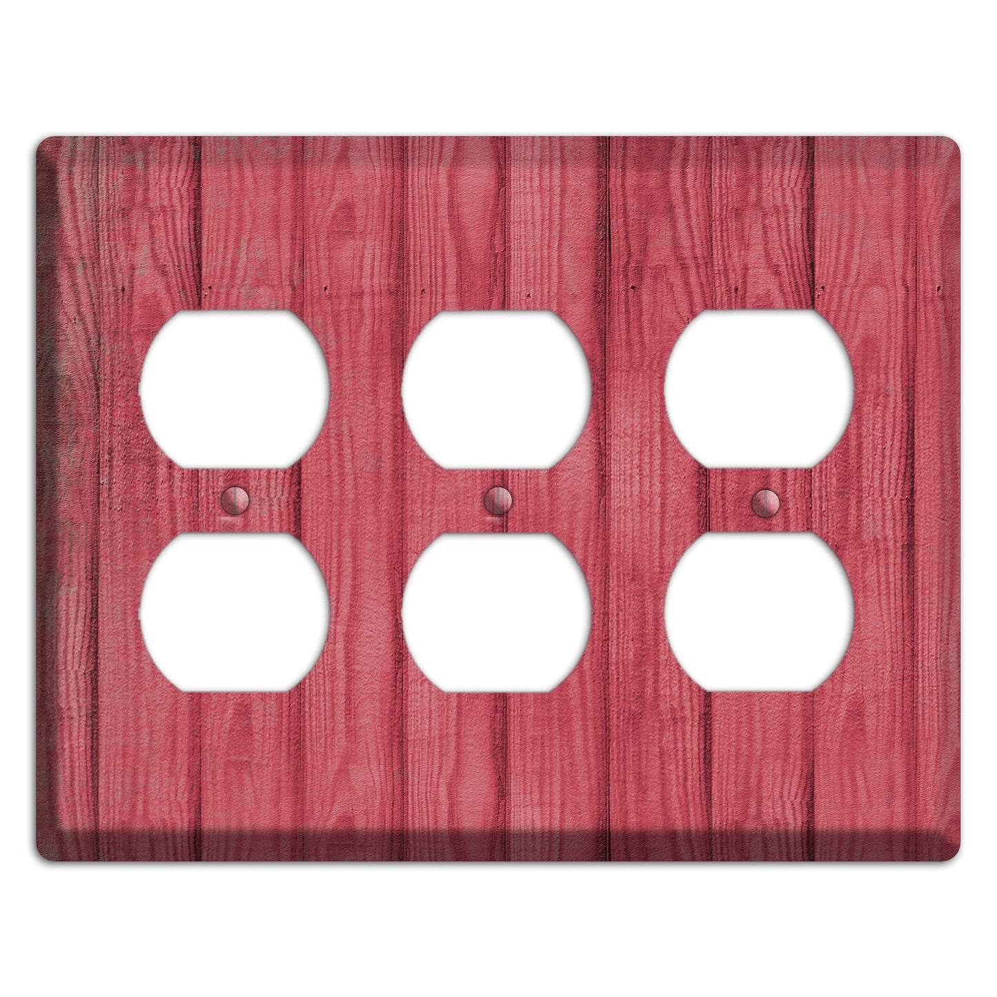 Fuzzy Wuzzy Weathered Wood 3 Duplex Wallplate