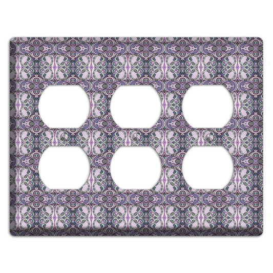 Pink Purple Sage Tapestry 2 3 Duplex Wallplate