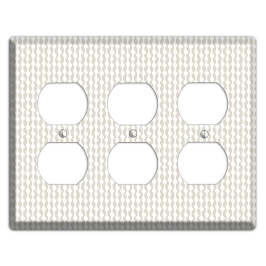 Simple Scandanavian Style C 3 Duplex Wallplate