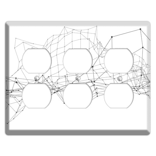 Linear K 3 Duplex Wallplate