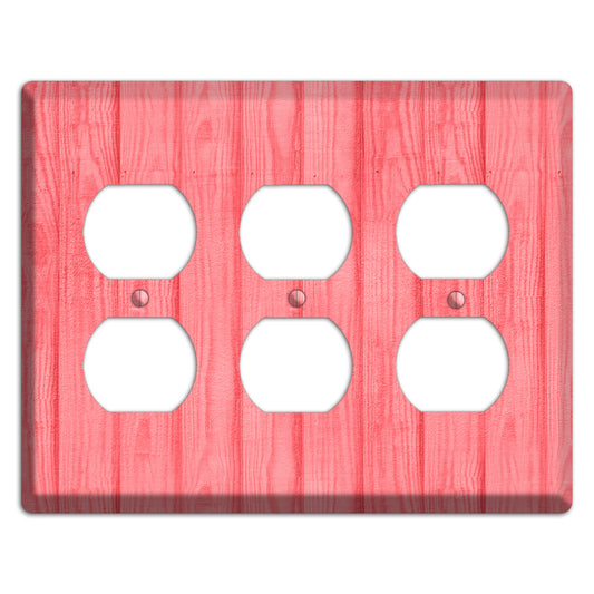 Geraldine Soft Coral 3 Duplex Wallplate