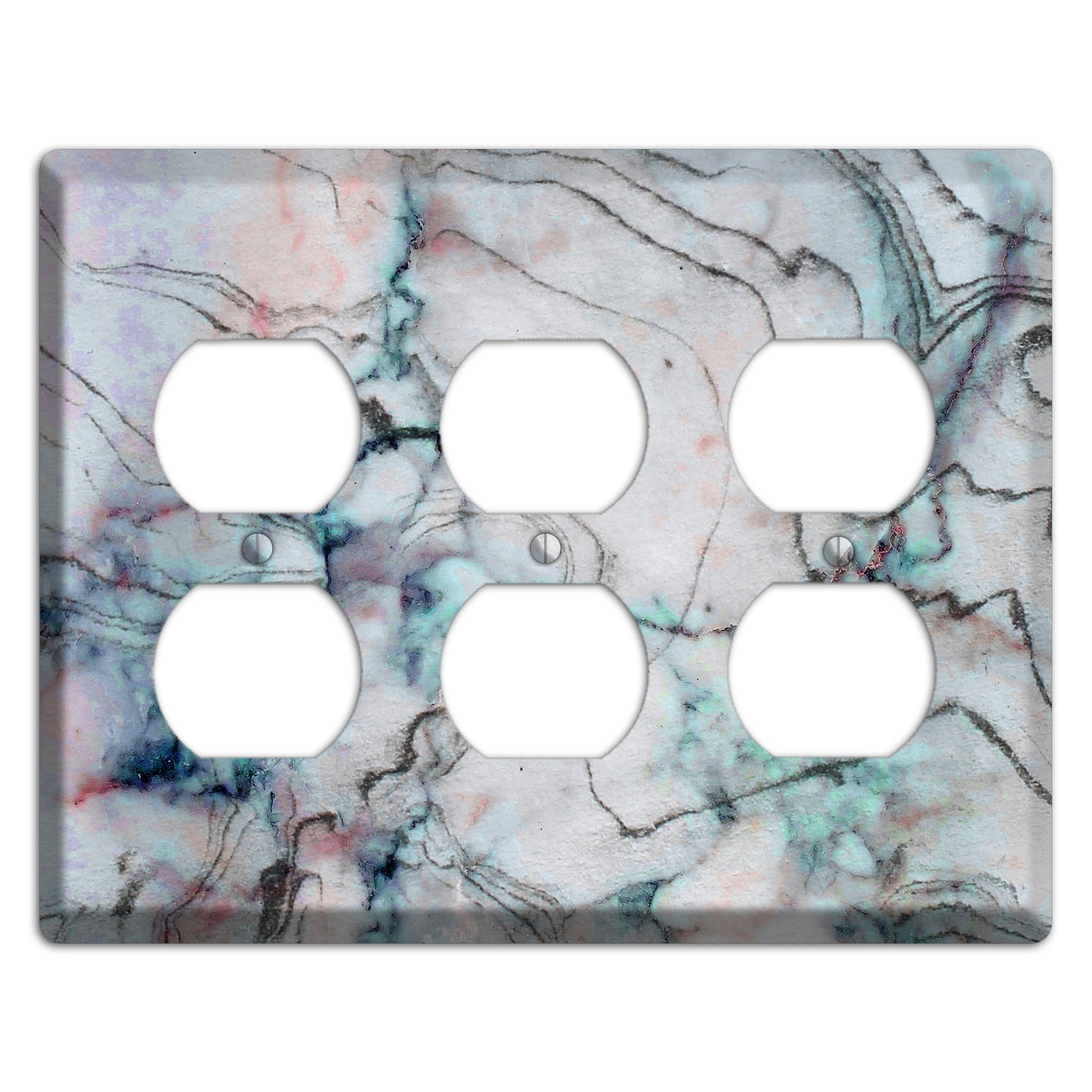 Iron Marble 3 Duplex Wallplate