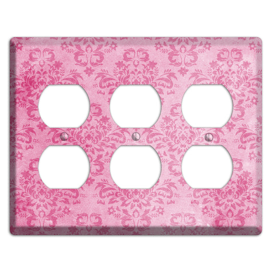 Beauty Bush Pink Texture 3 Duplex Wallplate