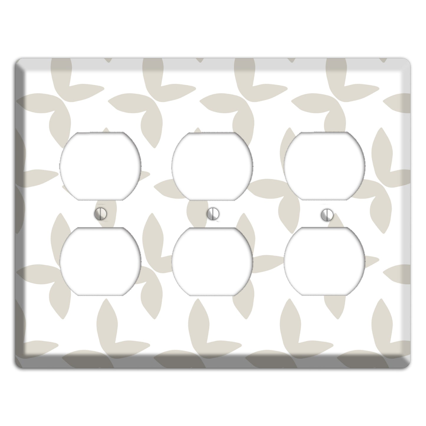 Simple Scandanavian Style O 3 Duplex Wallplate