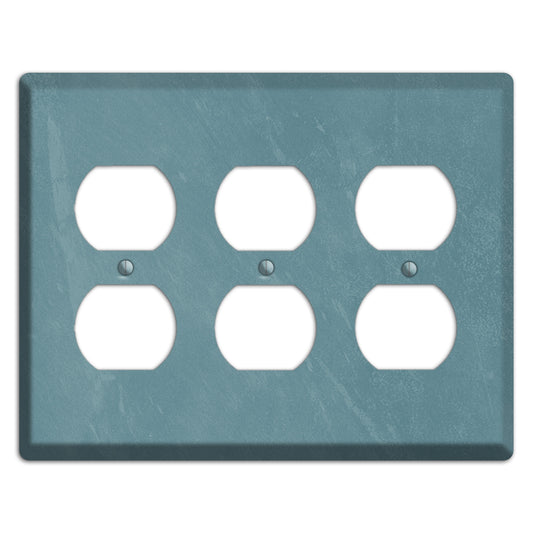 Chalk Teal 3 Duplex Wallplate