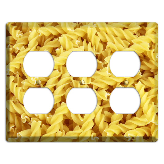 Fusilli 3 Duplex Wallplate