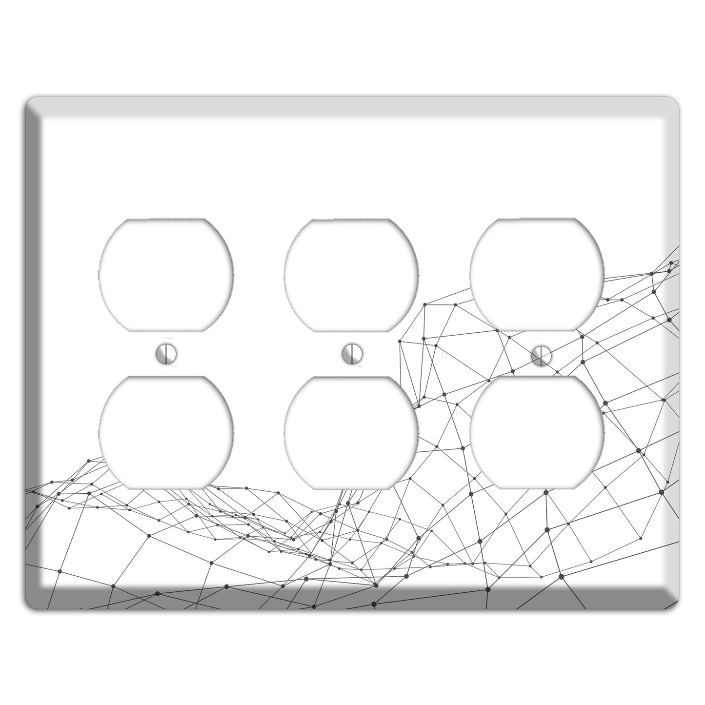 Linear H 3 Duplex Wallplate