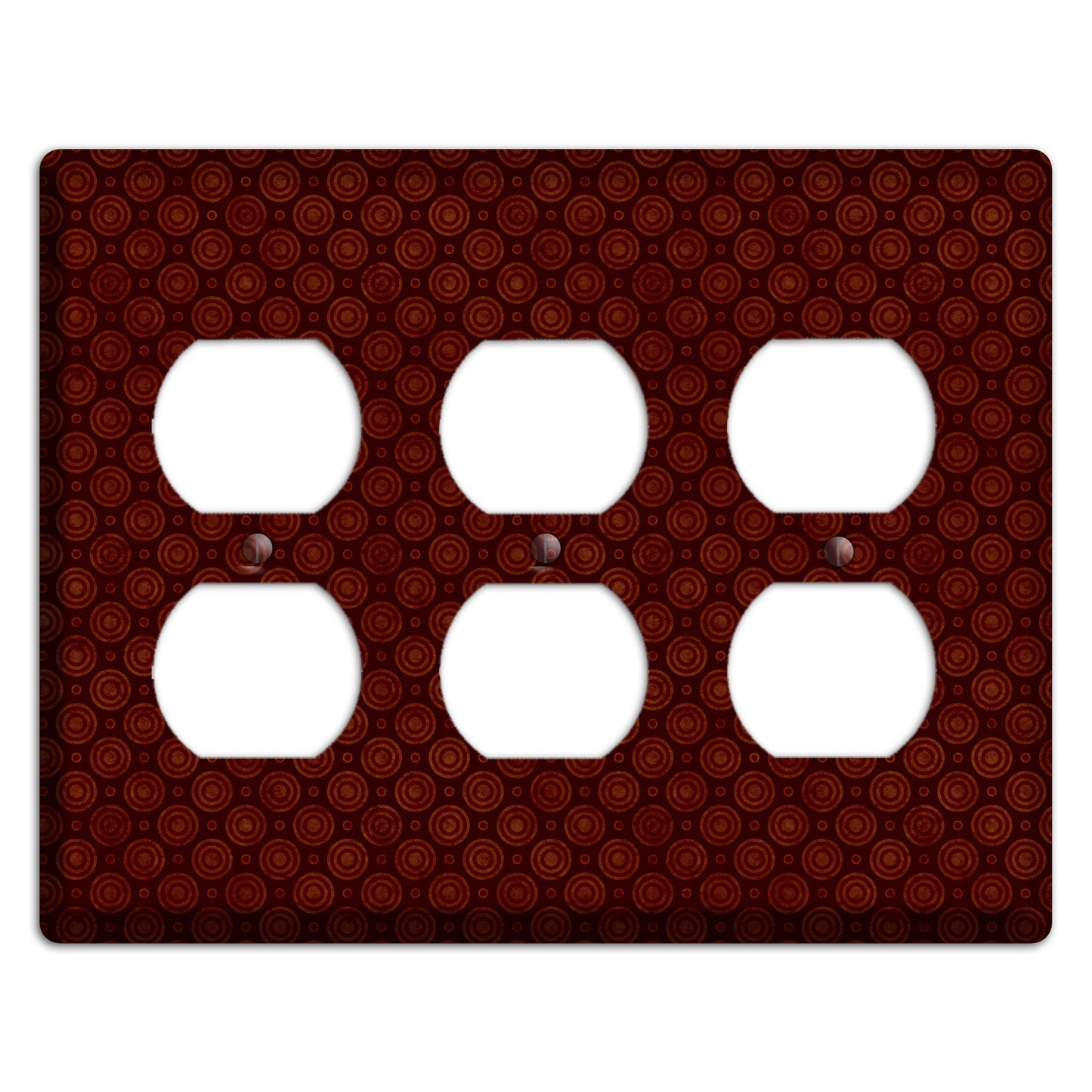 Maroon Circles 2 3 Duplex Wallplate