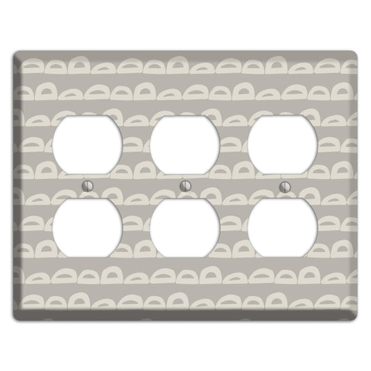 Logan Whimsical Damask 3 Duplex Wallplate